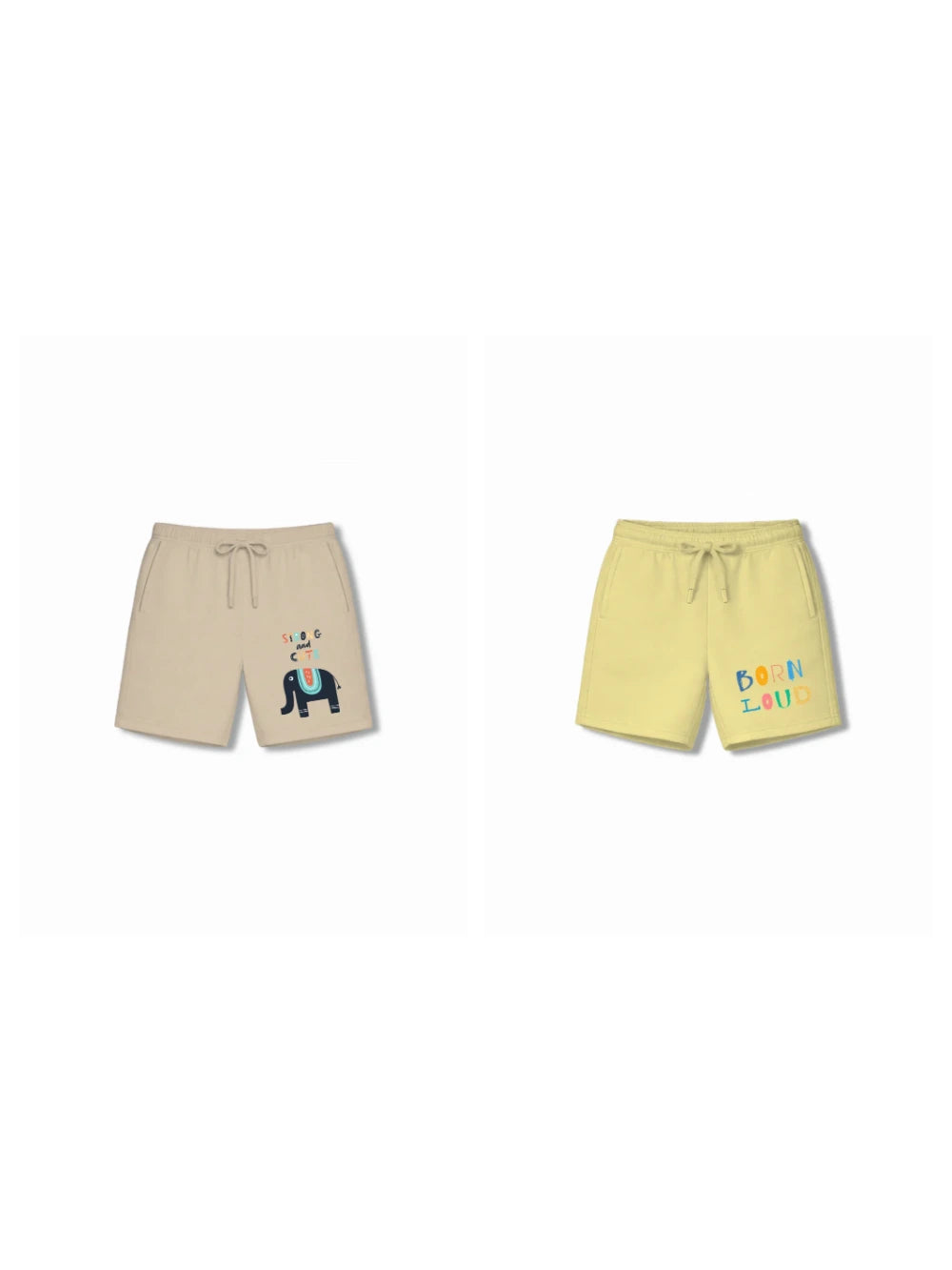 Bambify Kids Bottom 2 Piece Set Animal World & Noise Beige & Yellow 9-10 Years bamboo cotton kids clothing India