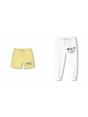 Wild Adventure Dusty Blue & Yellow Kids Tshirt & Shorts Set Size 7-8 Bamboo Cotton ‚ Bambify India