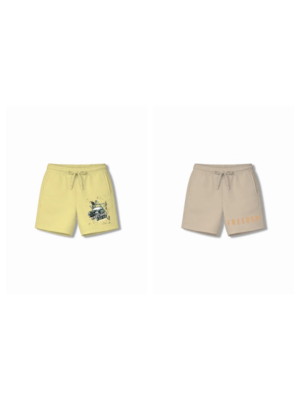 Super Fast Yellow & Dusty Blue Oversized T-shirt & Shorts Set Size 7-8 Years Bamboo Cotton ‚ Bambify India