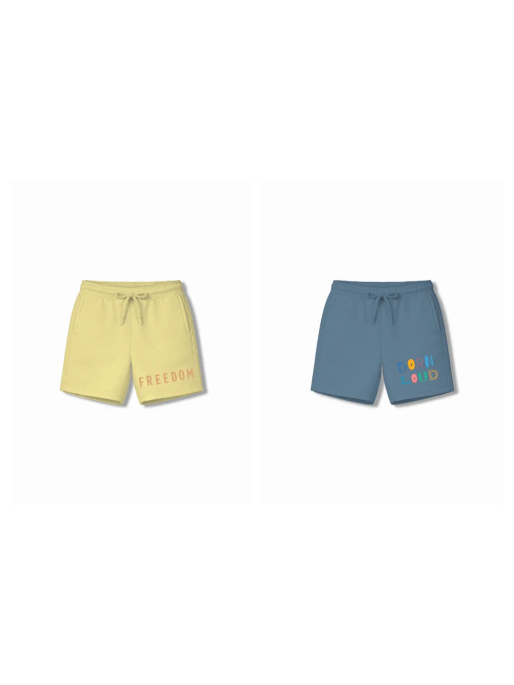 Bambify Kids Bottom 2 Piece Set Born to Ride & Noise Yellow & Dusty Blue 3-4 Years bamboo cotton kids clothing India