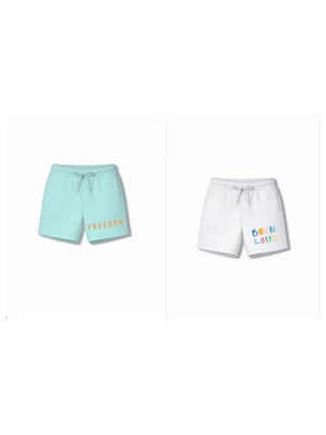 Bambify Kids Bottom 2 Piece Set Born to Ride & Noise Light Blue & White 7-8 Years bamboo cotton kids clothing India