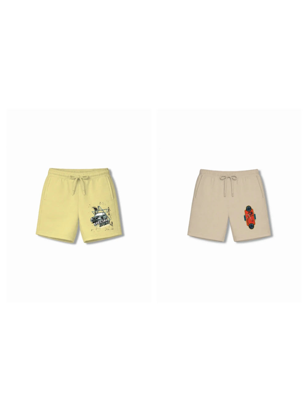 Bambify Kids Bottom 2 Piece Set Super Fast & BMX Racing Yellow & Beige 7-8 Years bamboo cotton kids clothing India