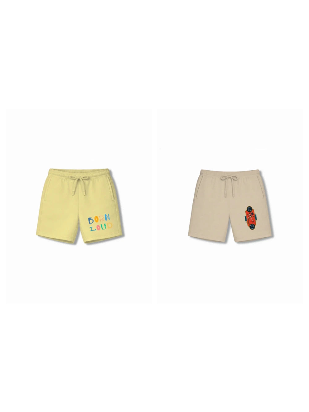 Noise Yellow & Dusty Blue Drop Shoulder Shorts Set Size 7-8 Years Bamboo Cotton ‚ Bambify India