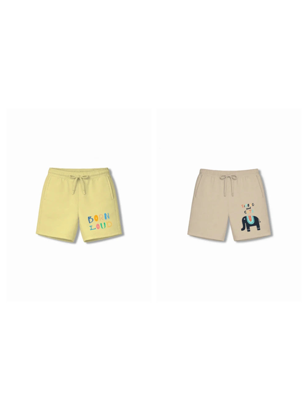 Bambify Kids Bottom 2 Piece Set Noise & Animal World Yellow & Beige 3-4 Years bamboo cotton kids clothing India