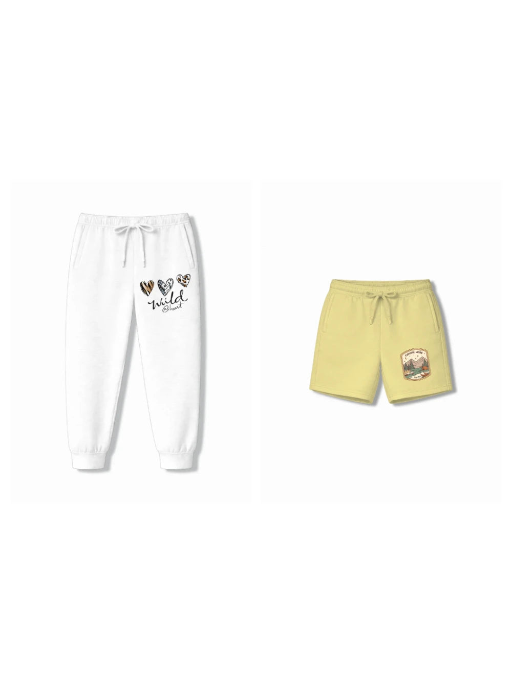 Bambify Kids Bottom 2 Piece Set Urban Style & The Lion Yellow & White 9-10 Years bamboo cotton kids clothing India