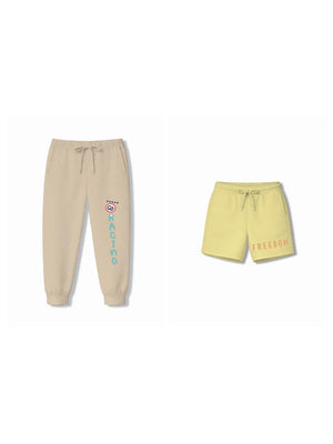 Bambify Kids Bottom 2 Piece Set Born to Ride & F1 Racing Yellow & Beige 5-6 Years bamboo cotton kids clothing India