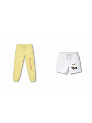 Bambify Kids Bottom 2 Piece Set Born to Ride & Eurasia Yellow & White 5-6 Years bamboo cotton kids clothing India