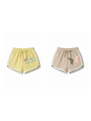 Bambify Kids Bottom 2 Piece Set F1 Racing & Angel Yellow & Beige 5-6 Years bamboo cotton kids clothing India