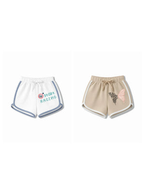 Bambify Kids Bottom 2 Piece Set F1 Racing & Angel White & Beige 9-10 Years bamboo cotton kids clothing India