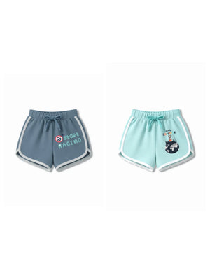 Bambify Kids Bottom 2 Piece Set F1 Racing & France Dusty Blue & Light Blue 9-10 Years bamboo cotton kids clothing India