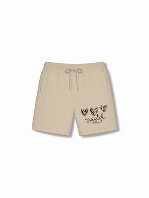 The Lion White & Beige Kids Shorts Set Size 9-10 Bamboo Cotton ‚ Bambify India
