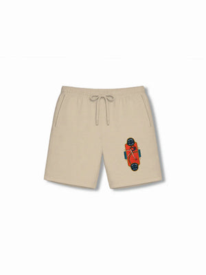 BMX Racing Yellow & Beige Kids Tshirt & Shorts Set Size 9-10 Bamboo Cotton ‚ Bambify India