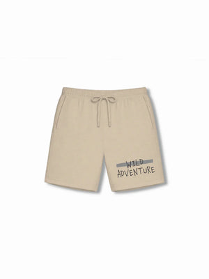 Wild Adventure Yellow & Beige Kids Tshirt & Shorts Set Size 9-10 Bamboo Cotton ‚ Bambify India