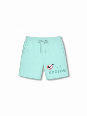 F1 Racing Beige & Light Blue Kids Tshirt Set Size 9-10 Bamboo Cotton ‚ Bambify India