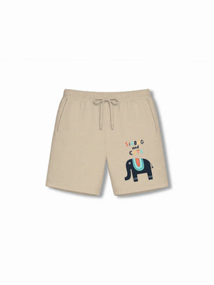 Bambify Kids Bottom 2 Piece Set Animal World & Born to Ride Beige & Yellow 9-10 Years bamboo cotton kids clothing India