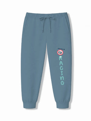 F1 Racing Light Blue & Dusty Blue Kids Joggers Set Size 7-8 Years ‚ Bambify India
