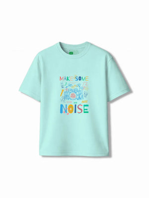 Noise Light Blue & Dusty Blue Kids Tracks Set Size 5-6 Years Bamboo Cotton ‚ Bambify India