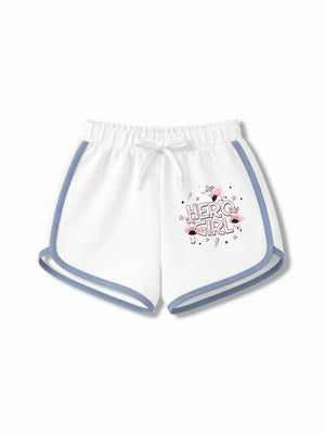 Bambify Stylish Girls Crop Set ‚ Super Girl Beige & White Bamboo Cotton Bambify India Beige 9-10 Years bamboo cotton kids clothing India