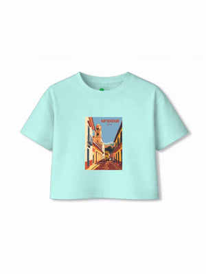 Bambify Kids T-Shirt Set Unicorn & Spanish White & Light Blue 3-4 Years bamboo cotton kids clothing India