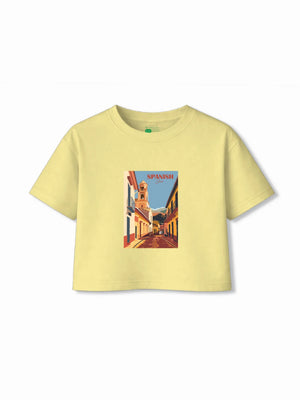 Bambify Kids T-Shirt Set Tokyo & Spanish Beige & Yellow 11-12 Years bamboo cotton kids clothing India
