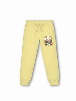 Bambify Kids Bottom 2 Piece Set Urban Style & Eurasia Yellow & Beige 3-4 Years bamboo cotton kids clothing India