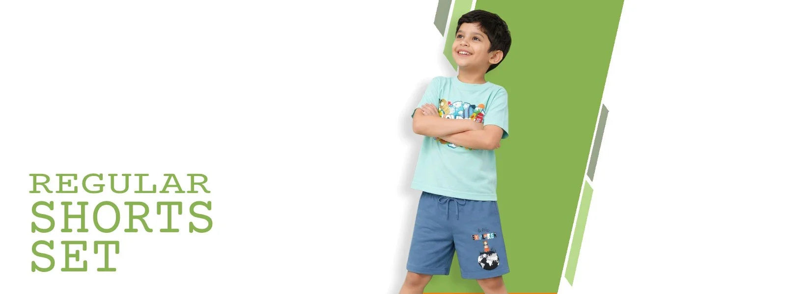 Kids Regular Bamboo-Cotton Shorts Set | Bambify