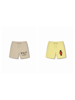 Bambify Kids Bottom 2 Piece Set The Lion & BMX Racing Beige & Yellow 7-8 Years bamboo cotton kids clothing India