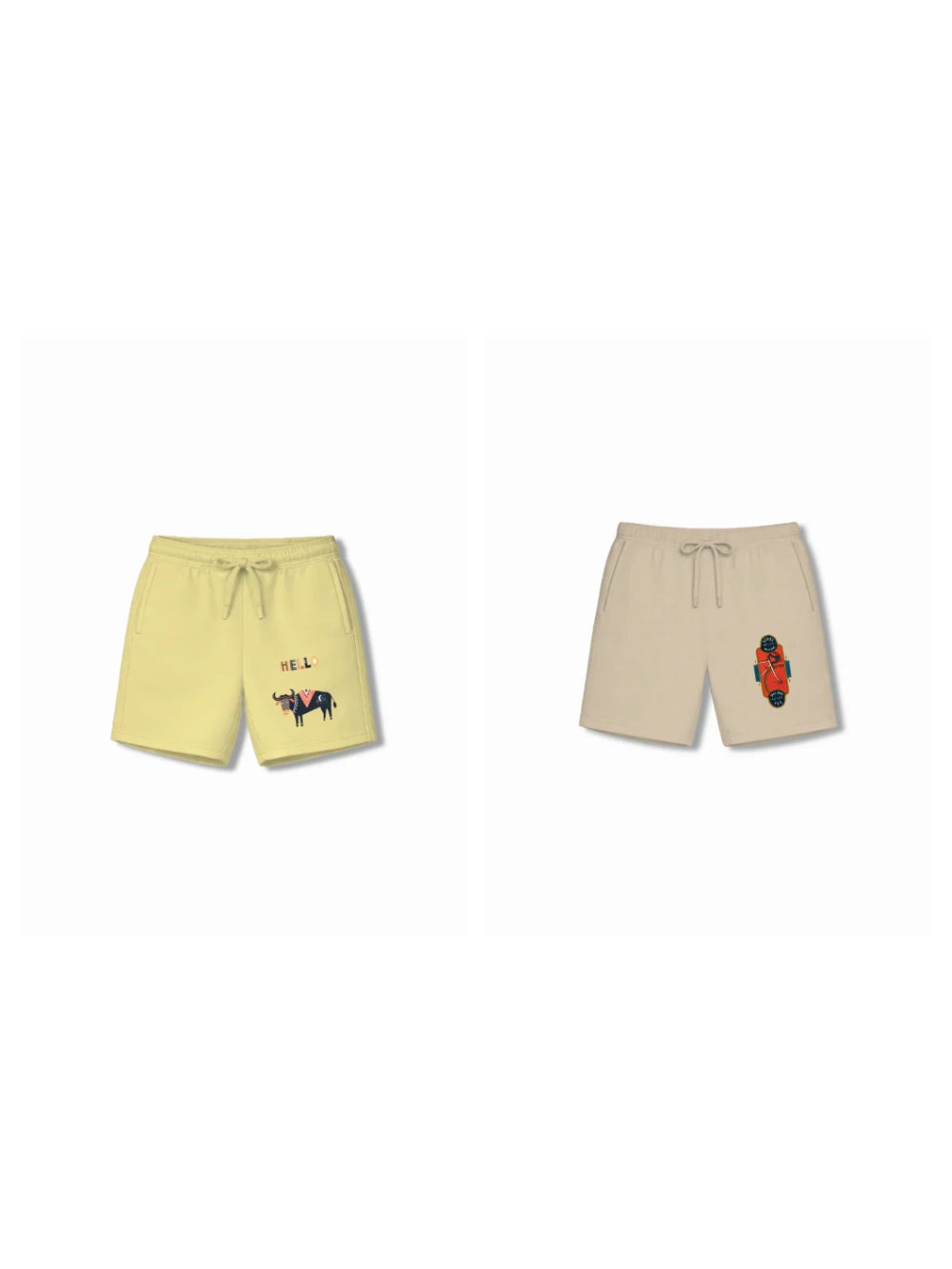 Eurasia Yellow & Dusty Blue Drop Shoulder T-shirt & Shorts Set Size 7-8 Years Bamboo Cotton ‚ Bambify India