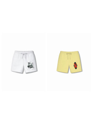 Super Fast Beige & White Oversized T-shirt & Shorts Set Size 9-10 Years Bamboo Cotton ‚ Bambify India