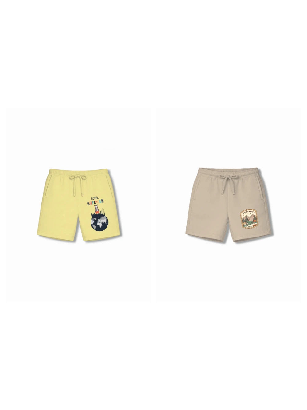 Bambify Kids Bottom 2 Piece Set London & Urban Style Yellow & Beige 3-4 Years bamboo cotton kids clothing India