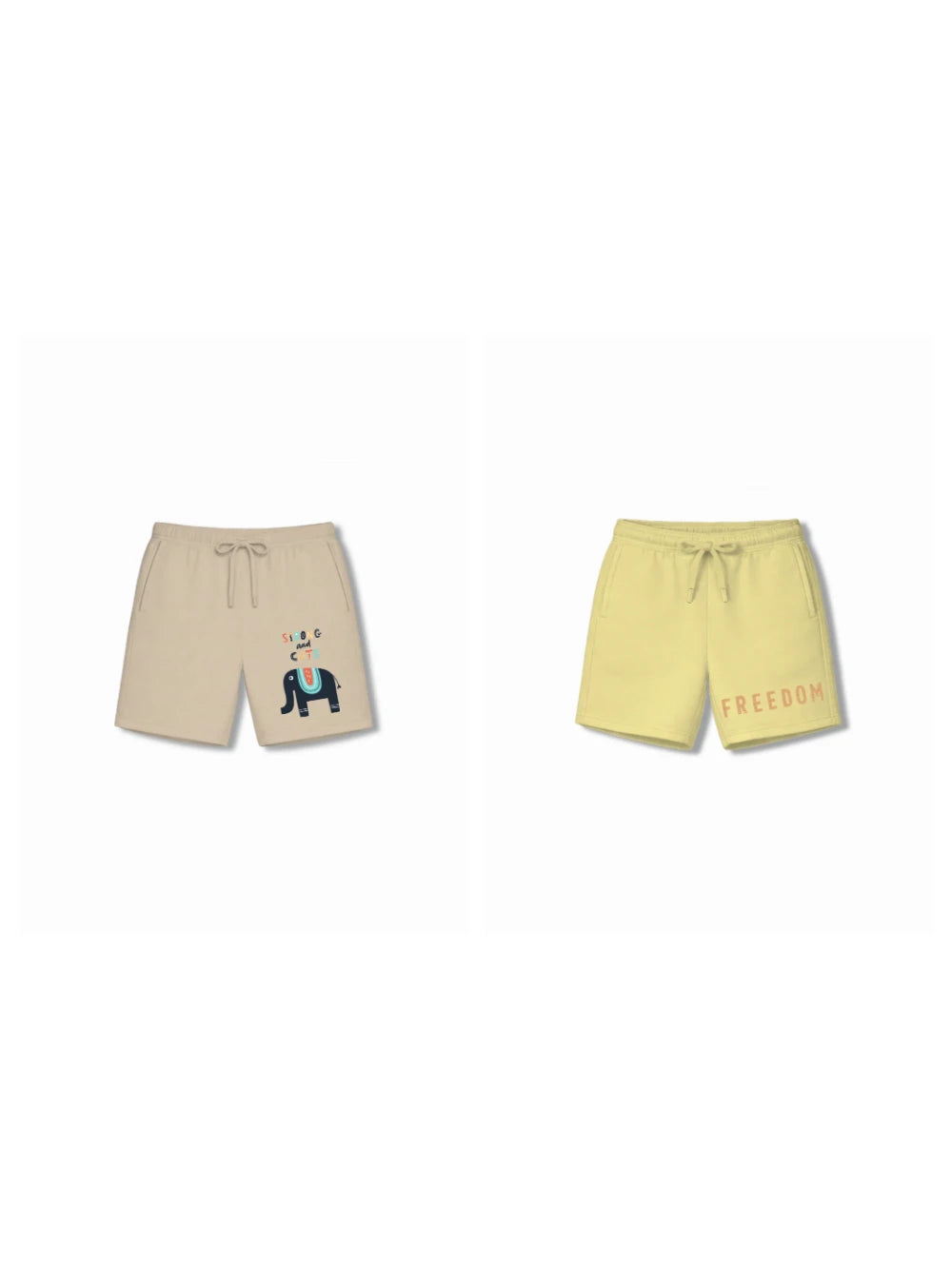 Bambify Kids Bottom 2 Piece Set Animal World & Born to Ride Beige & Yellow 9-10 Years bamboo cotton kids clothing India
