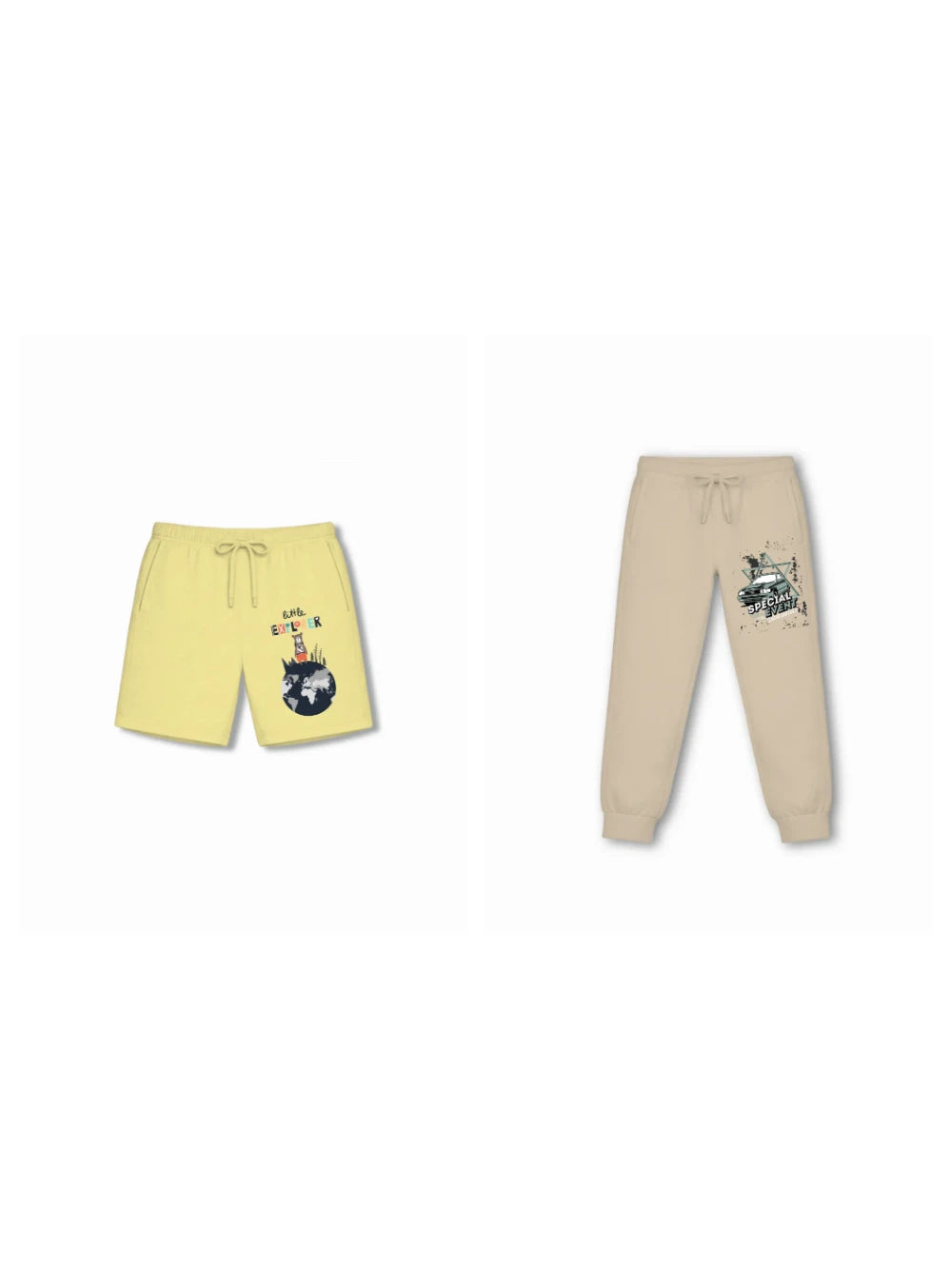 London Dusty Blue & Yellow Kids Tshirt Set Size 7-8 Bamboo Cotton ‚ Bambify India