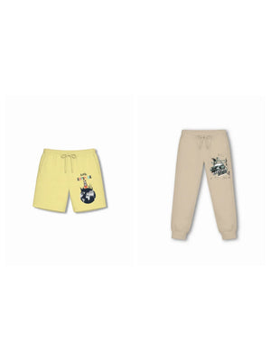 London Dusty Blue & Yellow Kids Tshirt Set Size 7-8 Bamboo Cotton ‚ Bambify India