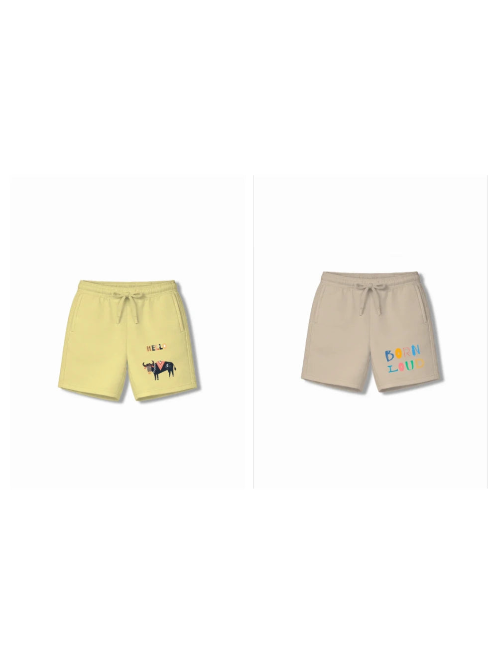 Eurasia Yellow & Dusty Blue Drop Shoulder T-shirt & Shorts Set Size 7-8 Years Bamboo Cotton ‚ Bambify India