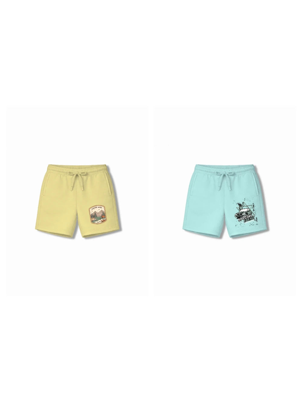 Bambify Kids Bottom 2 Piece Set Urban Style & Super Fast Yellow & Light Blue 3-4 Years bamboo cotton kids clothing India