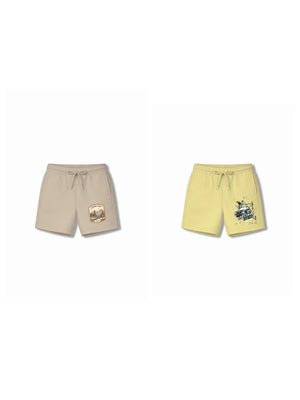 Bambify Kids Bottom 2 Piece Set Super Fast & Urban Style Yellow & Beige 11-12 Years bamboo cotton kids clothing India