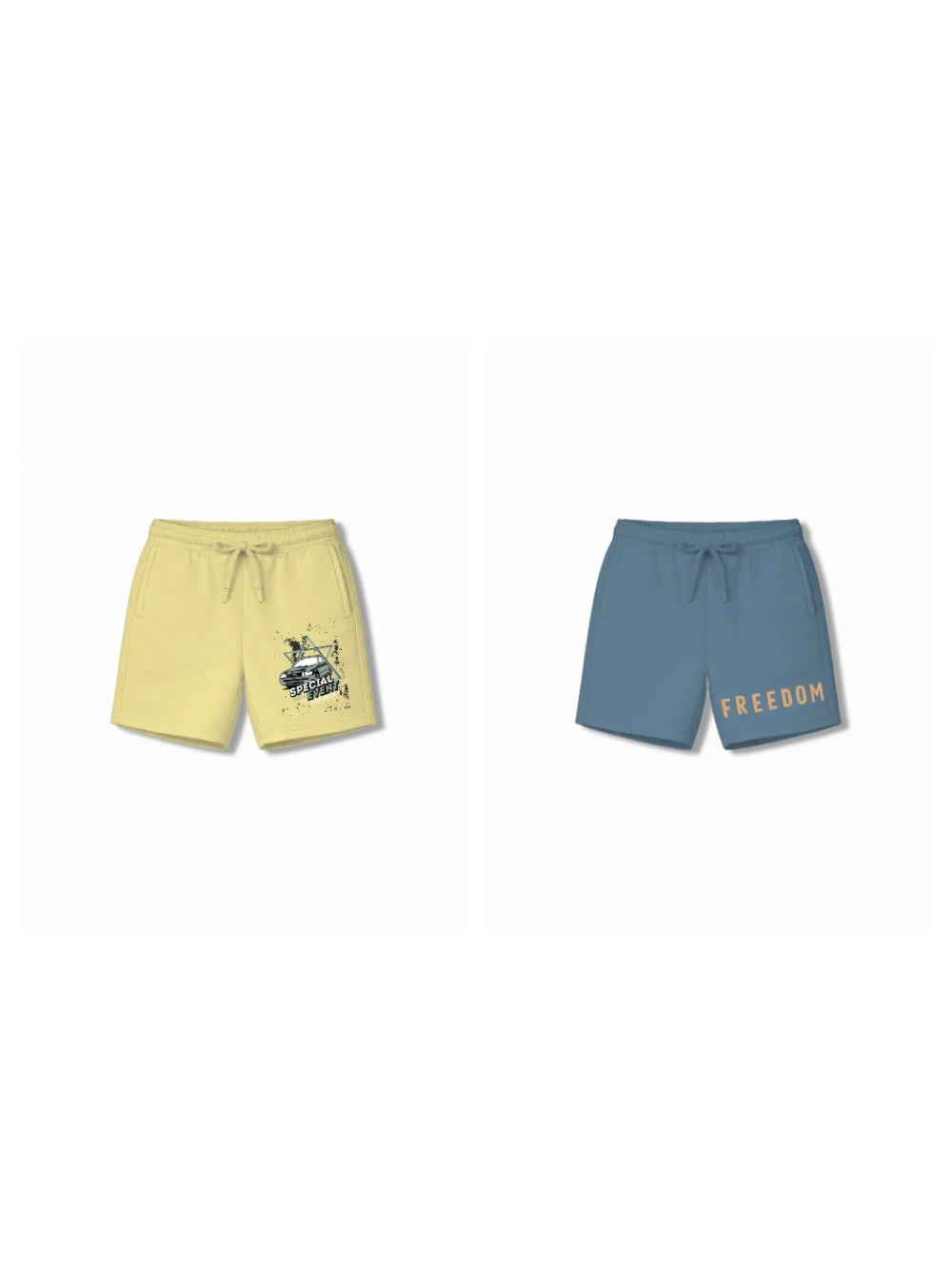 Bambify Kids Bottom 2 Piece Set Super Fast & Born to Ride Yellow & Dusty Blue 7-8 Years bamboo cotton kids clothing India