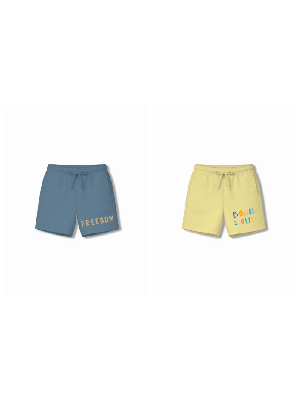 Bambify Kids Bottom 2 Piece Set Born to Ride & Noise Dusty Blue & Yellow 7-8 Years bamboo cotton kids clothing India
