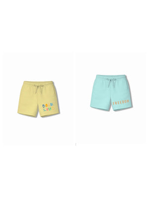 Bambify Kids Bottom 2 Piece Set Noise & Born to Ride Yellow & Light Blue 3-4 Years bamboo cotton kids clothing India