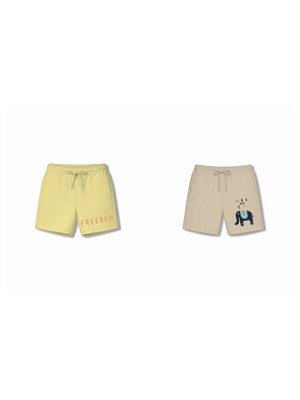 Bambify Kids Bottom 2 Piece Set Born to Ride & Animal World Yellow & Beige 9-10 Years bamboo cotton kids clothing India