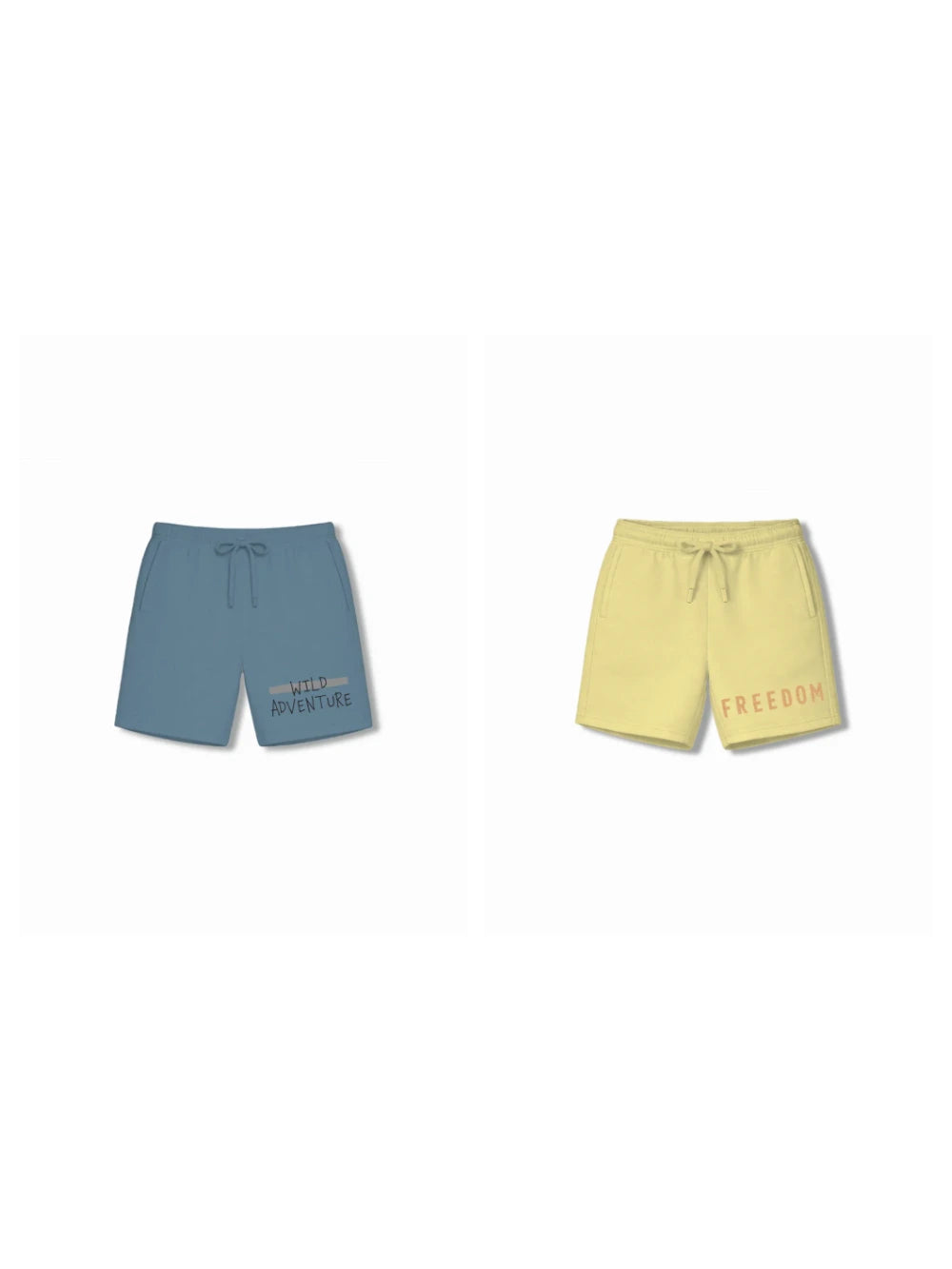 Wild Adventure Light Blue & Dusty Blue Kids Tshirt & Shorts Set Size 7-8 Bamboo Cotton ‚ Bambify India