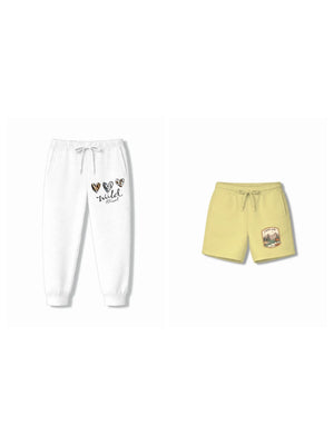 Bambify Kids Bottom 2 Piece Set Urban Style & The Lion Yellow & White 9-10 Years bamboo cotton kids clothing India