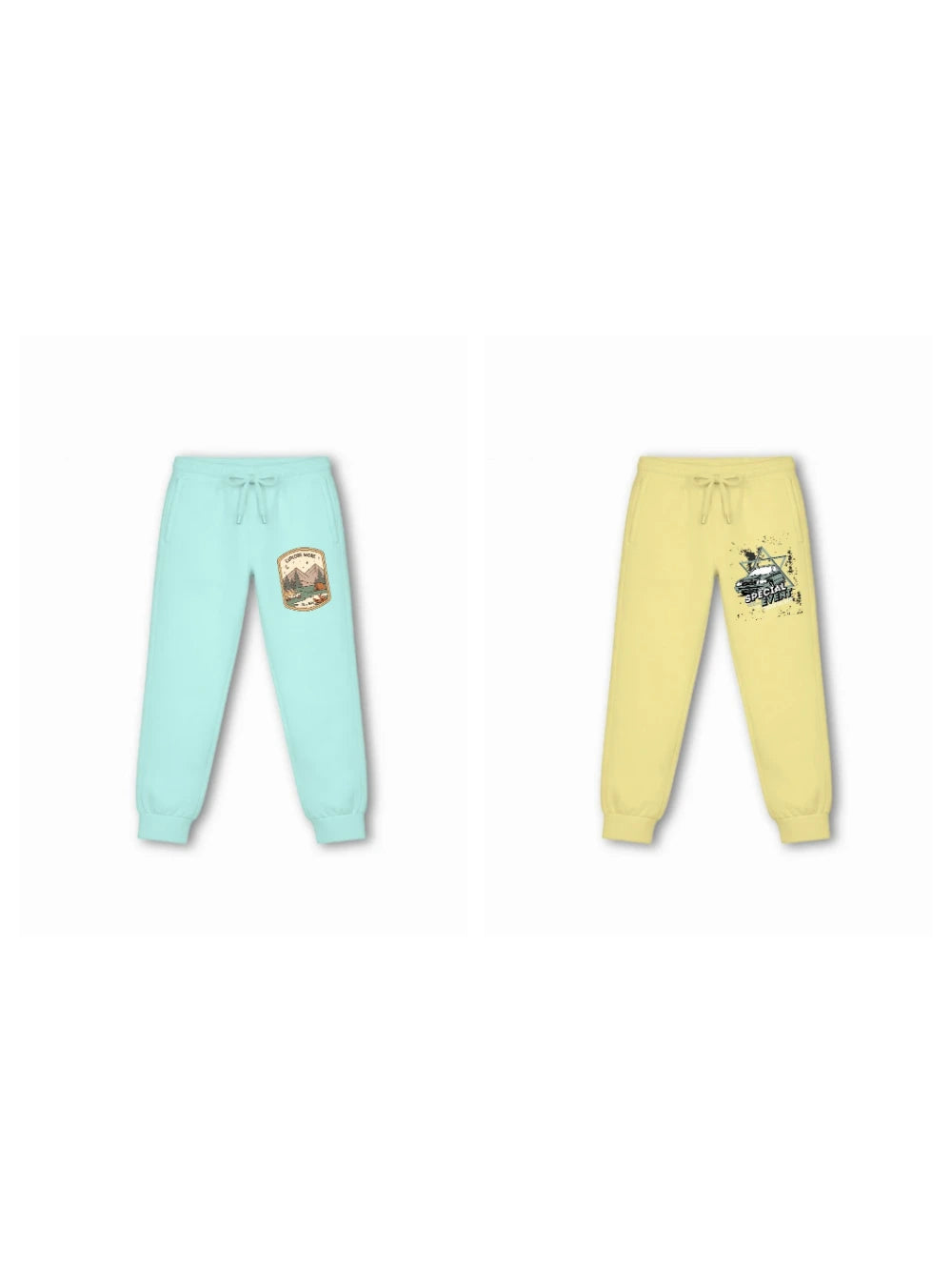 Bambify Kids Bottom 2 Piece Set Urban Style & Super Fast Light Blue & Yellow 11-12 Years bamboo cotton kids clothing India
