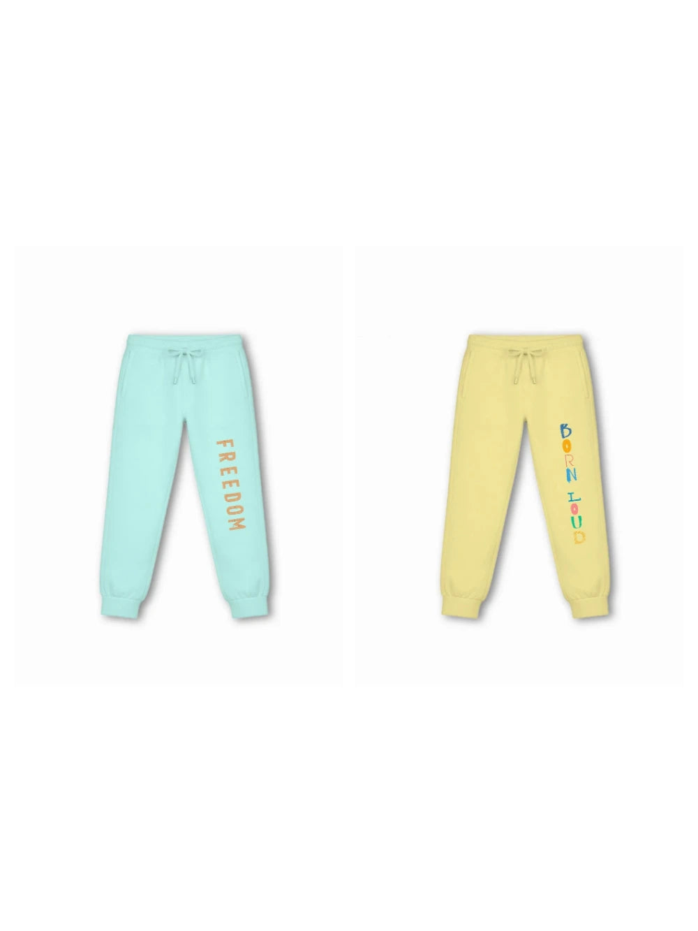 Bambify Kids Bottom 2 Piece Set Born to Ride & Noise Light Blue & Yellow 3-4 Years bamboo cotton kids clothing India