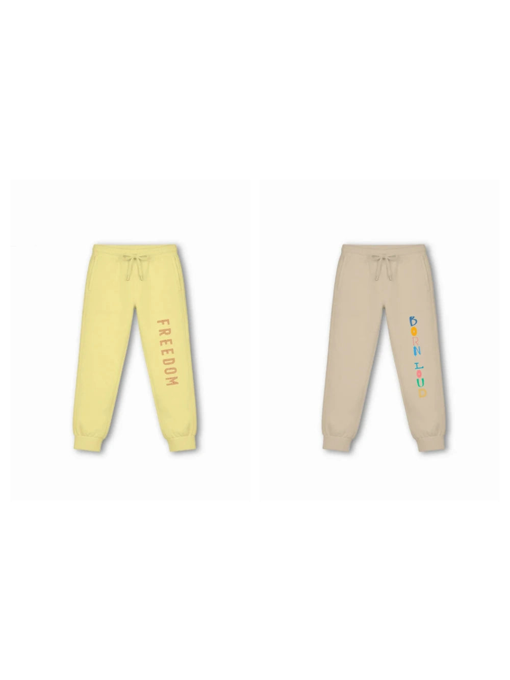 Bambify Kids Bottom 2 Piece Set Born to Ride & Noise Yellow & Beige 3-4 Years bamboo cotton kids clothing India