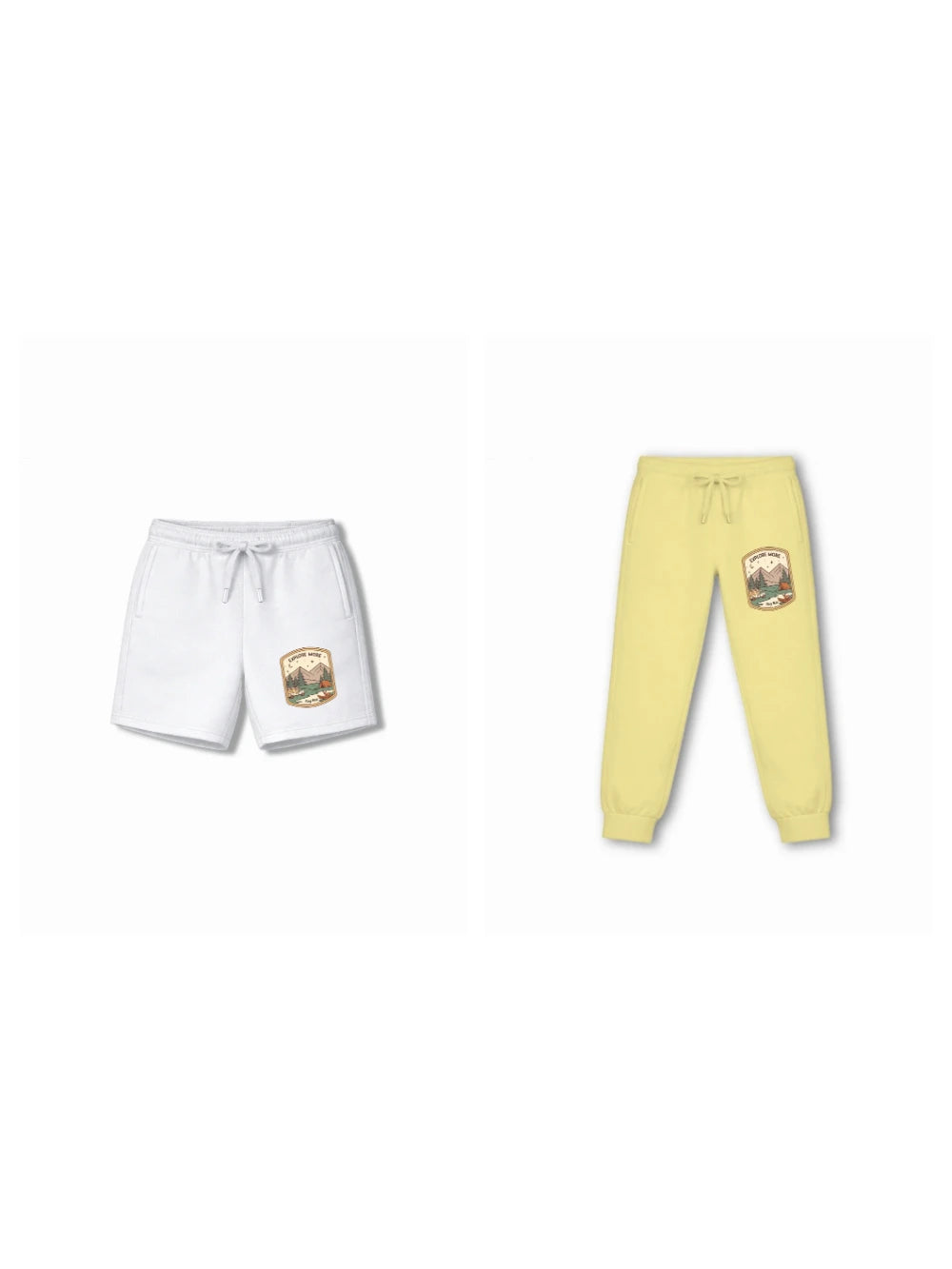 Urban Style Beige & White Low Shoulder T-shirt & Shorts Set Size 7-8 Years Bamboo Cotton ‚ Bambify India