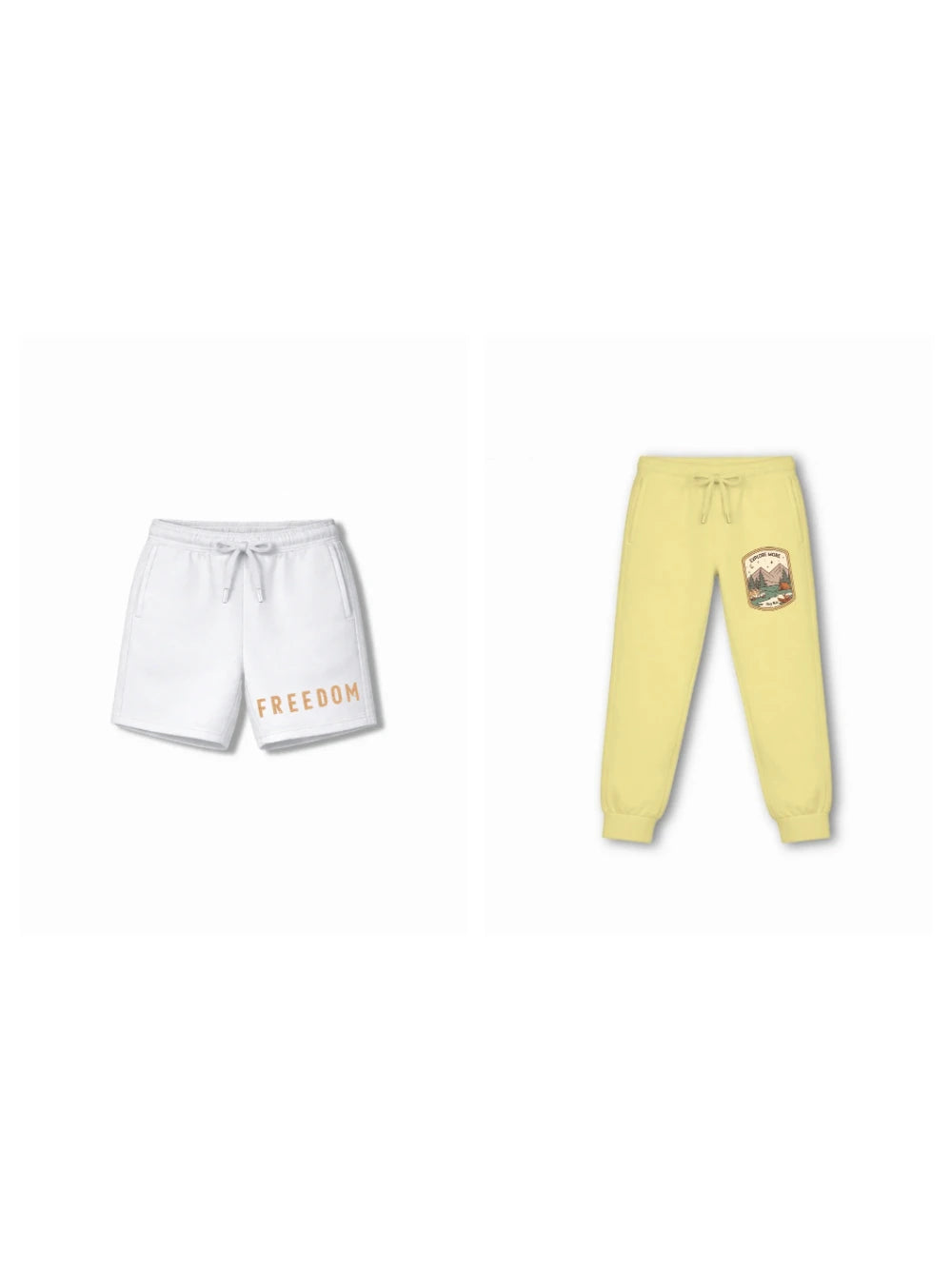 Born to Ride Beige & White Low Shoulder Shorts Set Size 7-8 Years Bamboo Cotton ‚ Bambify India