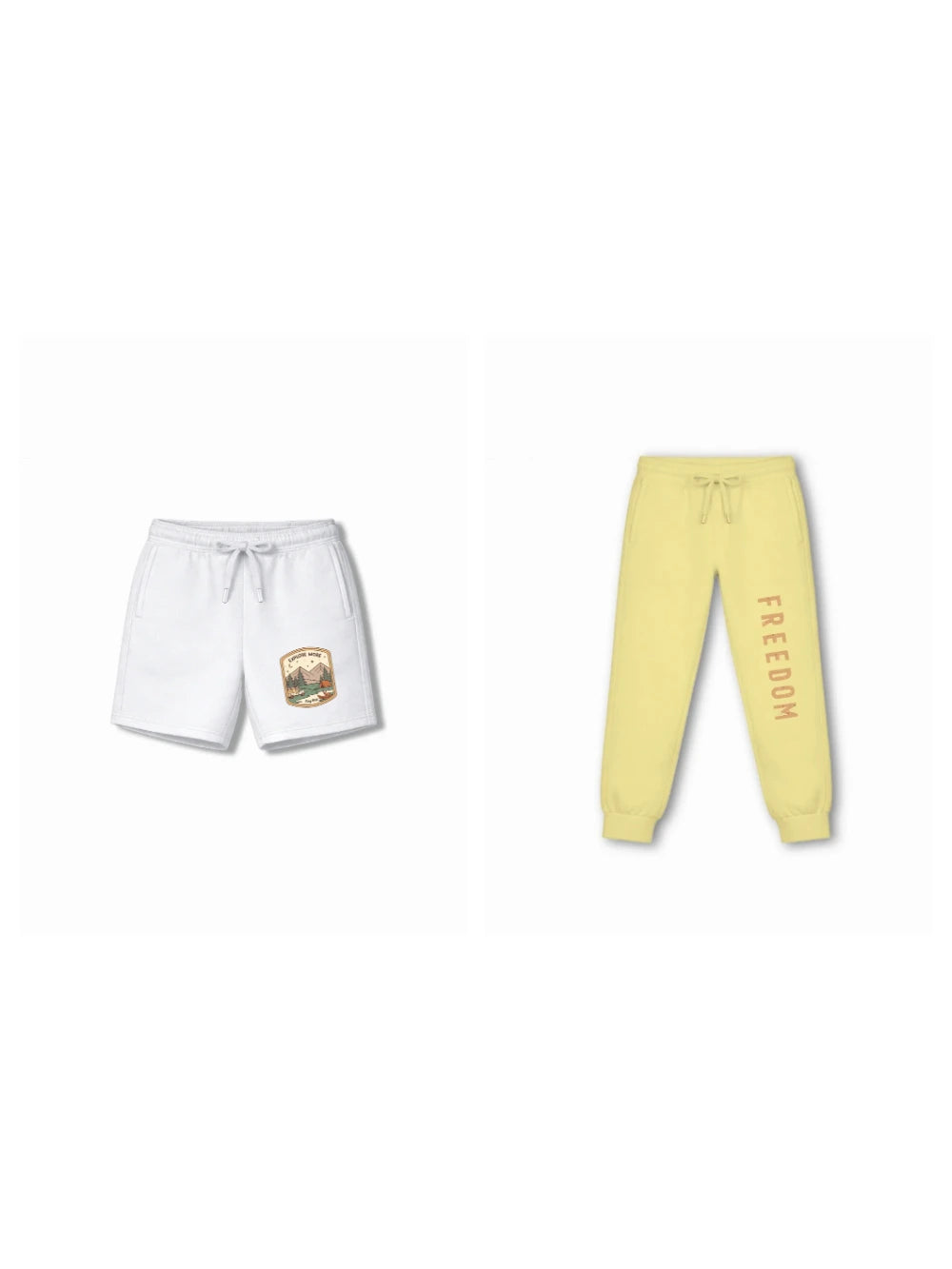 Urban Style Beige & White Low Shoulder T-shirt & Shorts Set Size 7-8 Years Bamboo Cotton ‚ Bambify India