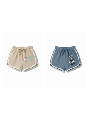 Bambify Kids Bottom 2 Piece Set F1 Racing & France Beige & Dusty Blue 11-12 Years bamboo cotton kids clothing India
