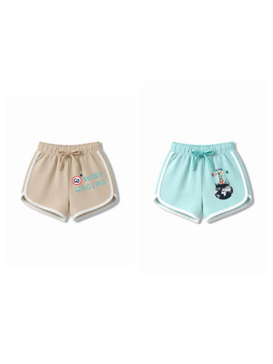 Bambify Kids Bottom 2 Piece Set F1 Racing & France Beige & Light Blue 3-4 Years bamboo cotton kids clothing India